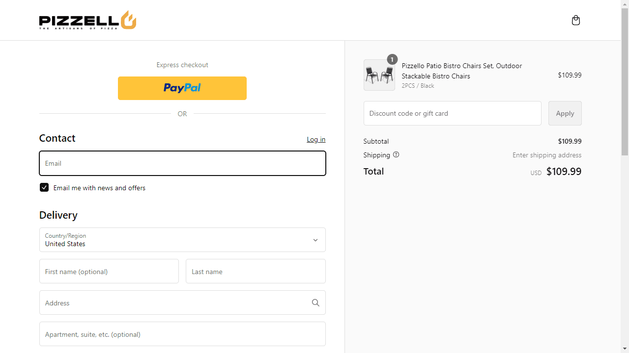 How to apply Pizzello coupon code